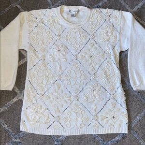 Victoria Harbour vintage beaded pullover sweater